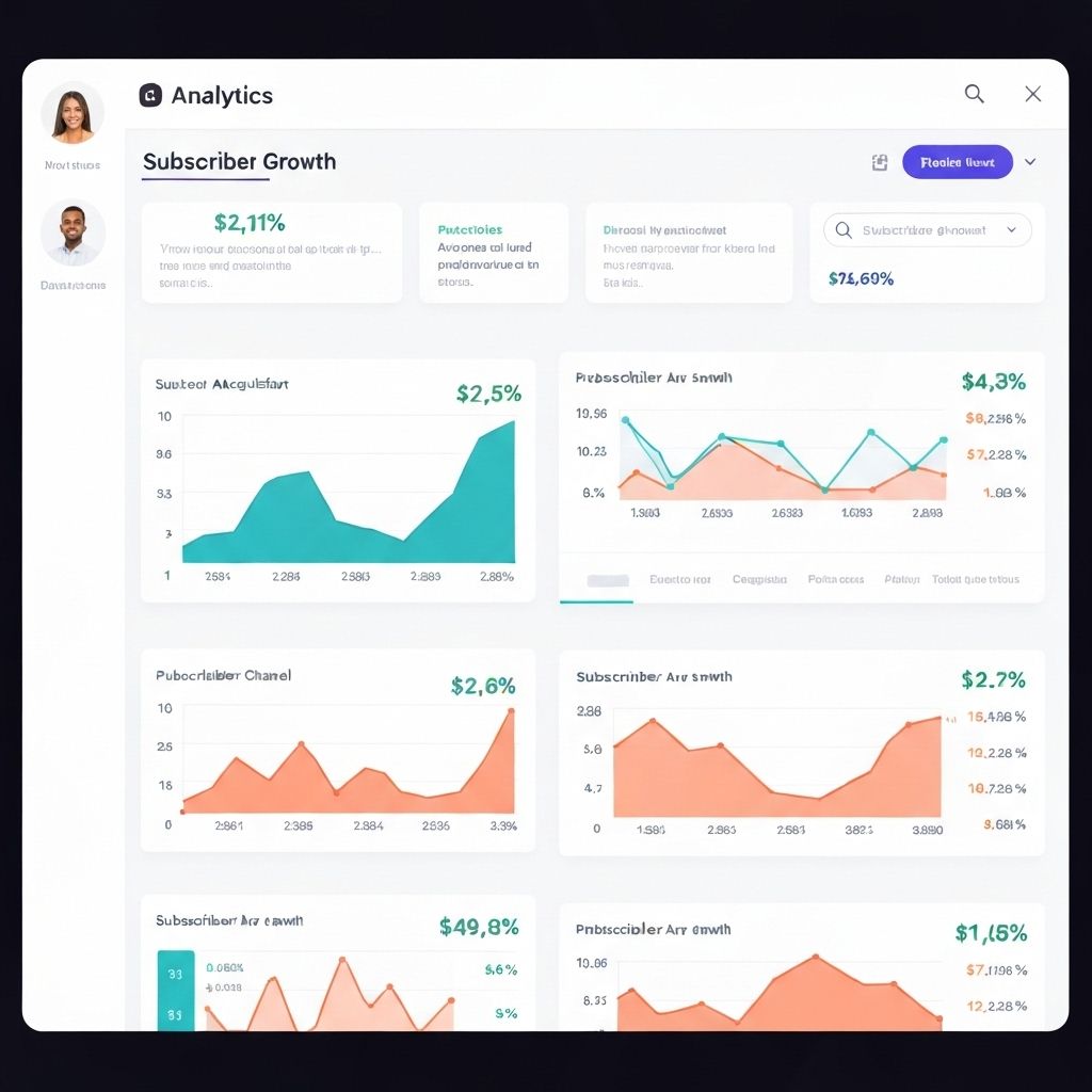 FansTracker analytics dashboard displaying real-time promo link performance, subscriber attribution, and top promoter rankings with conversion metrics